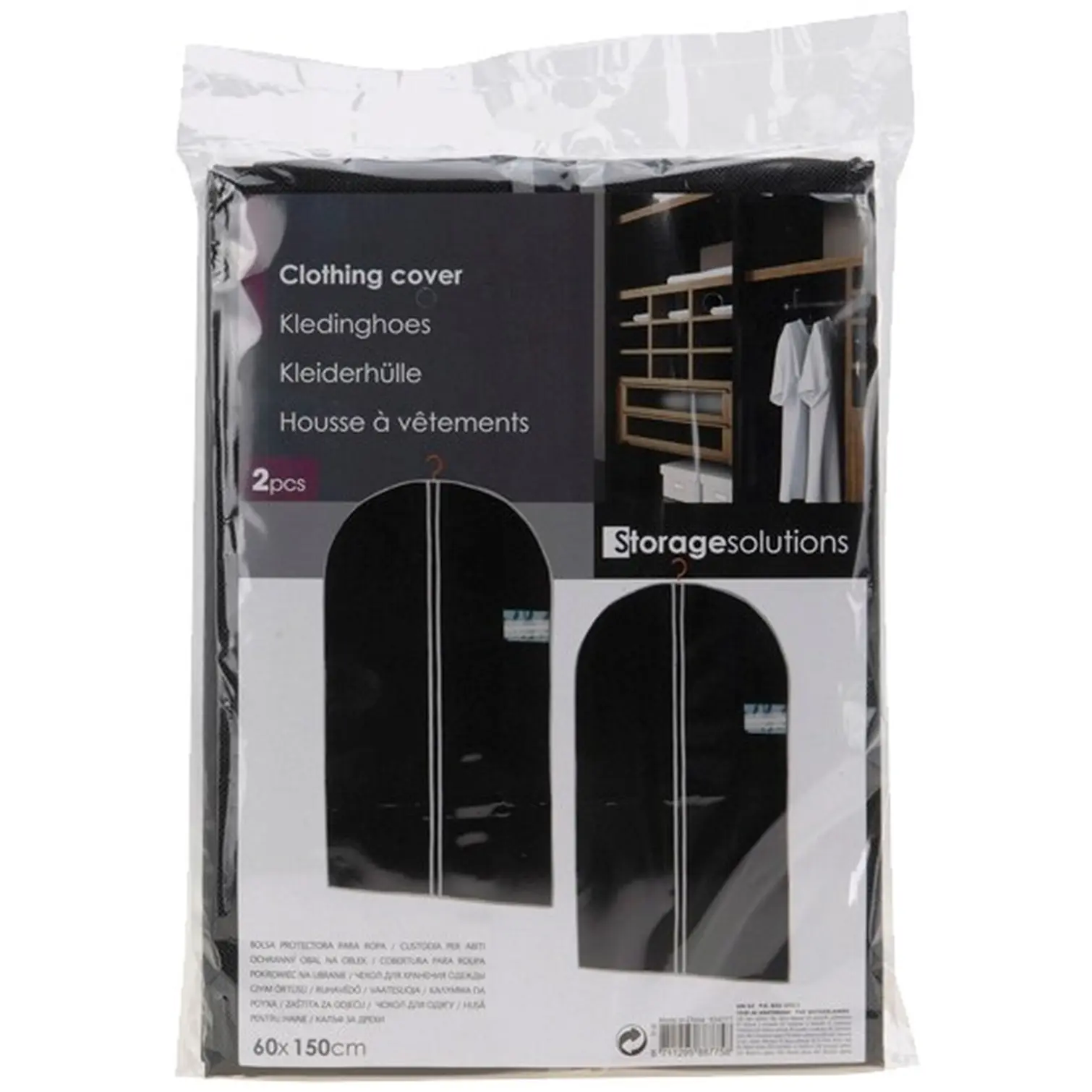 Dress Storage Cover Set 2 Piece 60 x150cm