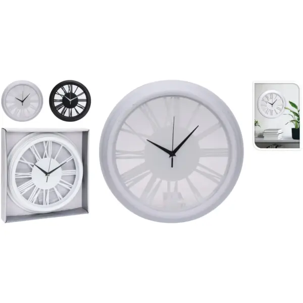 Wall Clock 3 Assorted Colours