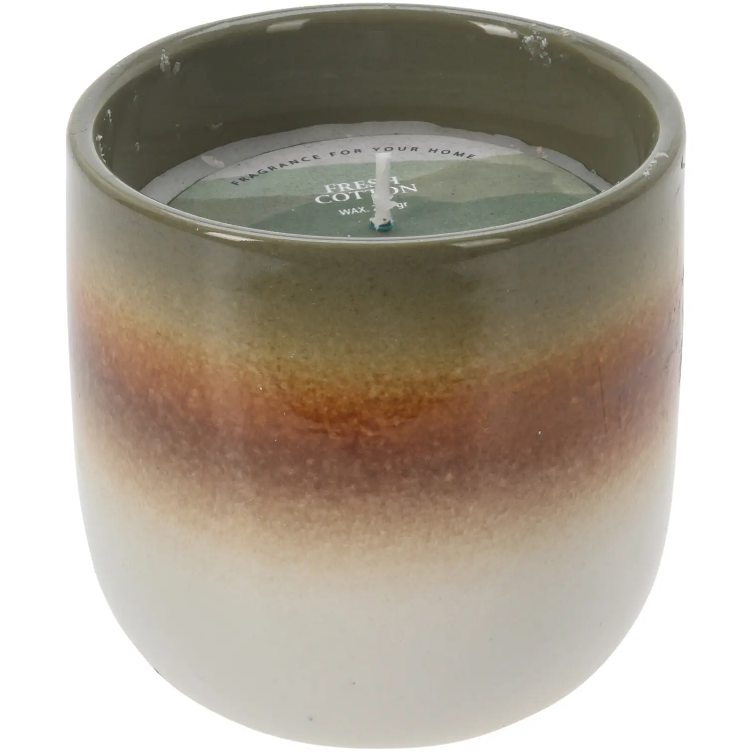 Scented Candle in Ceramic Pot