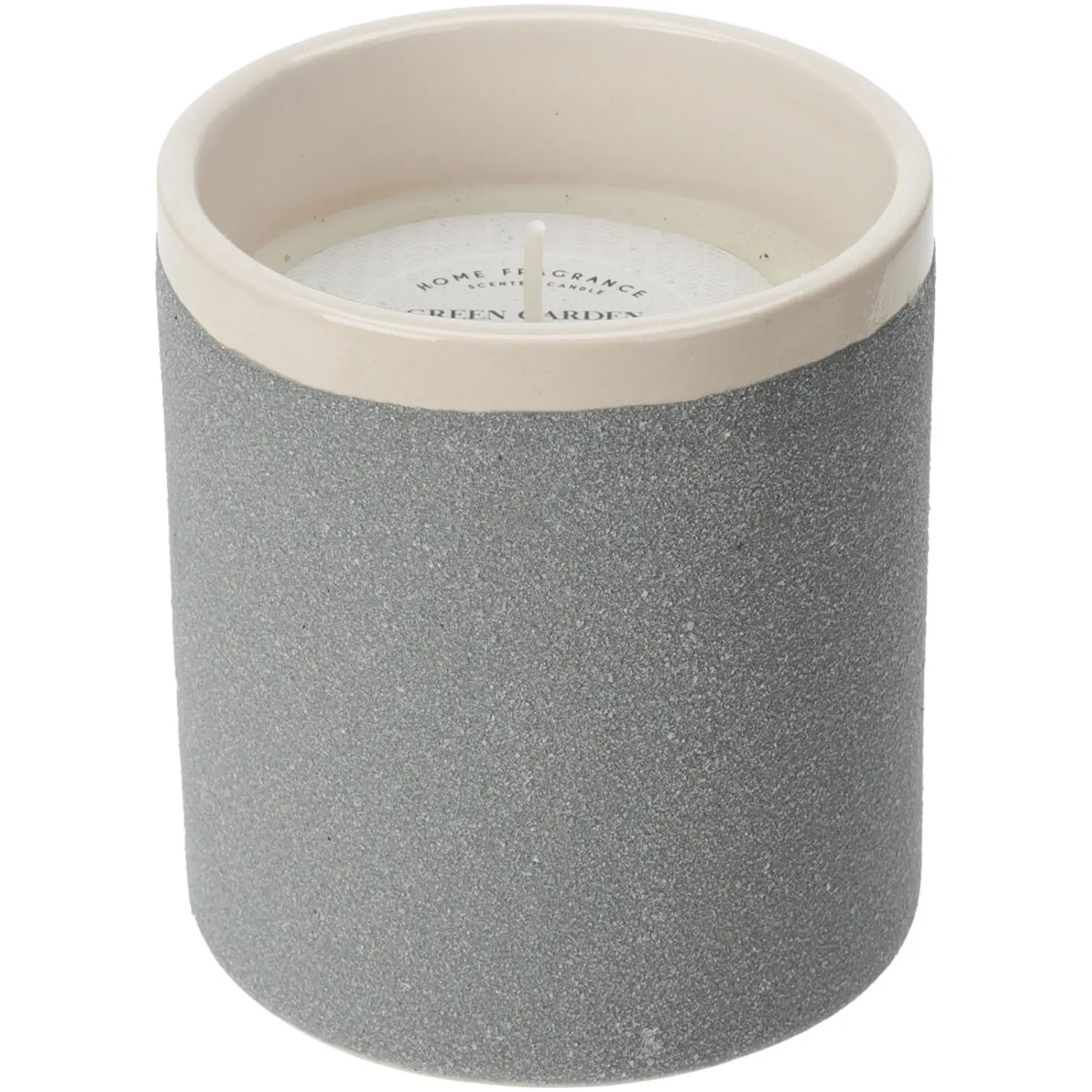 Scented Candle in Cement Pot