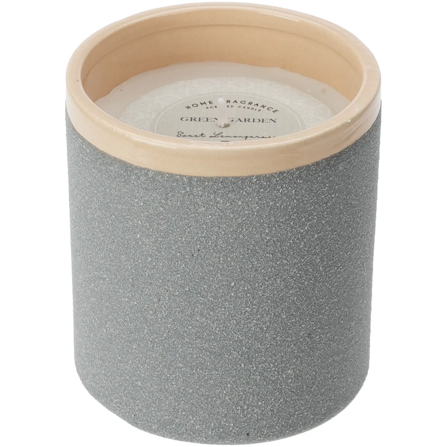 Scented Candle in Cement Pot