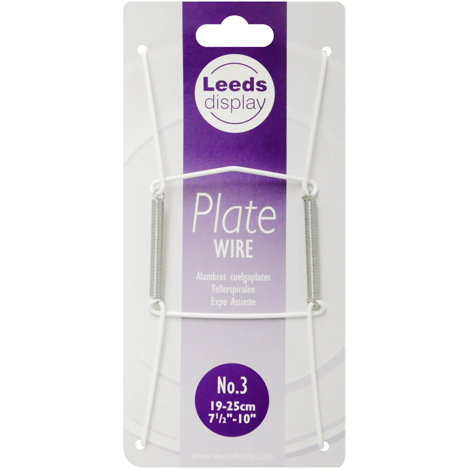 Leeds Display Plate Wire No.3 19 to 25cm for displaying plates on a wall UK