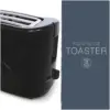 KitchenPerfected 4 Slice Long Slot Toaster Black