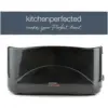 KitchenPerfected 4 Slice Long Slot Toaster Black