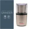 Kitchen Perfected Coffee & Spice Grinder Brushed Steel 200w