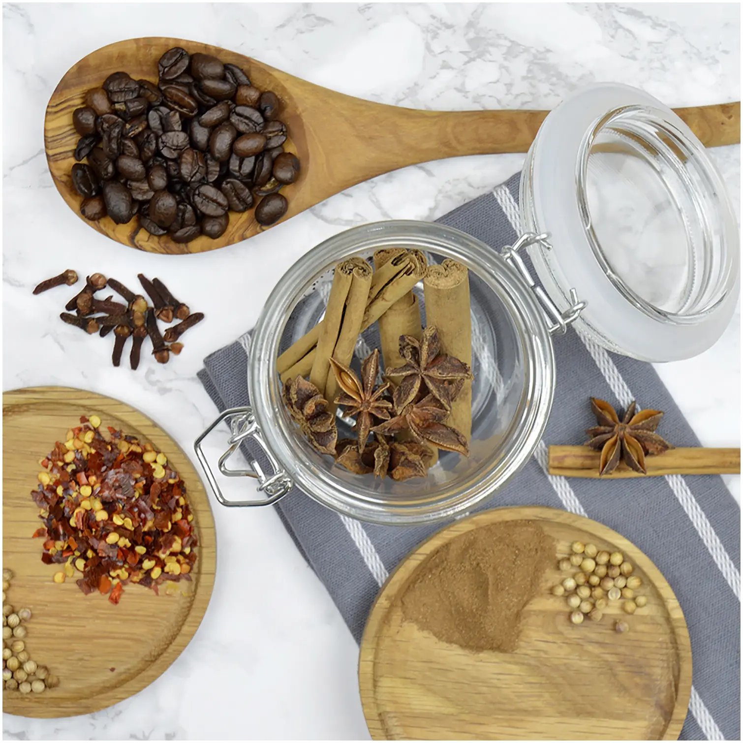 Kitchen Perfected Coffee & Spice Grinder Brushed Steel 200w