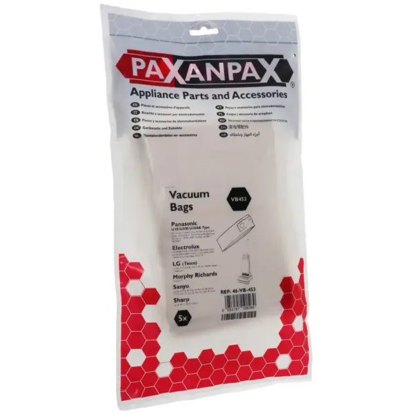 PaXanpaX Panasonic Vacuum Bags pk5
