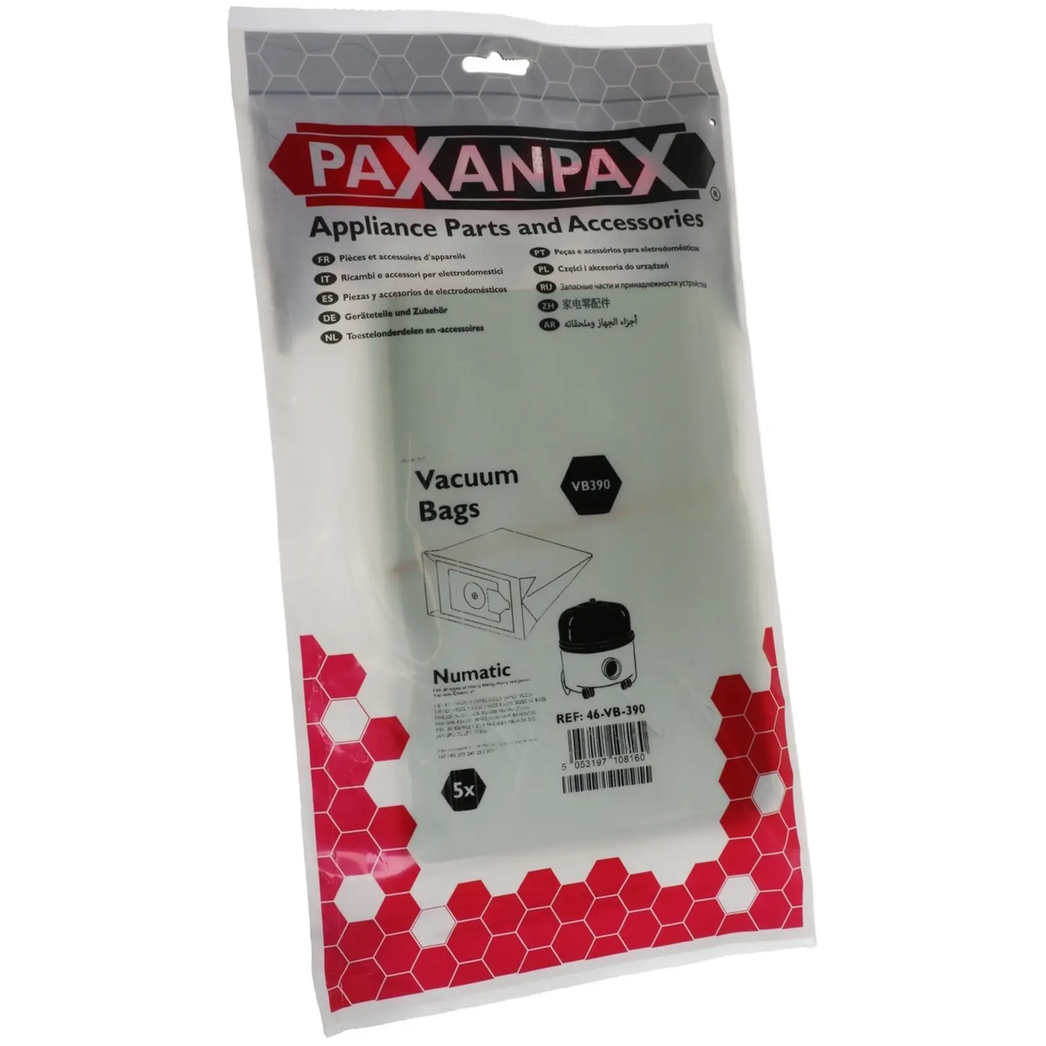 PaXanpaX Numatic Henry Bags pk5