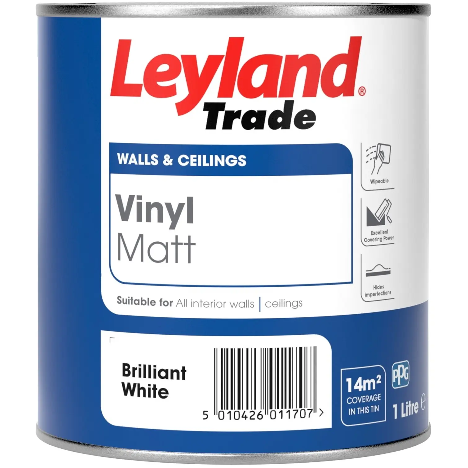 MAN0100 Leyland 1Ltr Vinyl Matt PBW