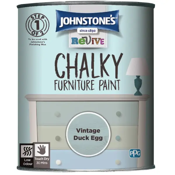 MAN0170 Johnstones Chalky Paint Vintage Duckegg