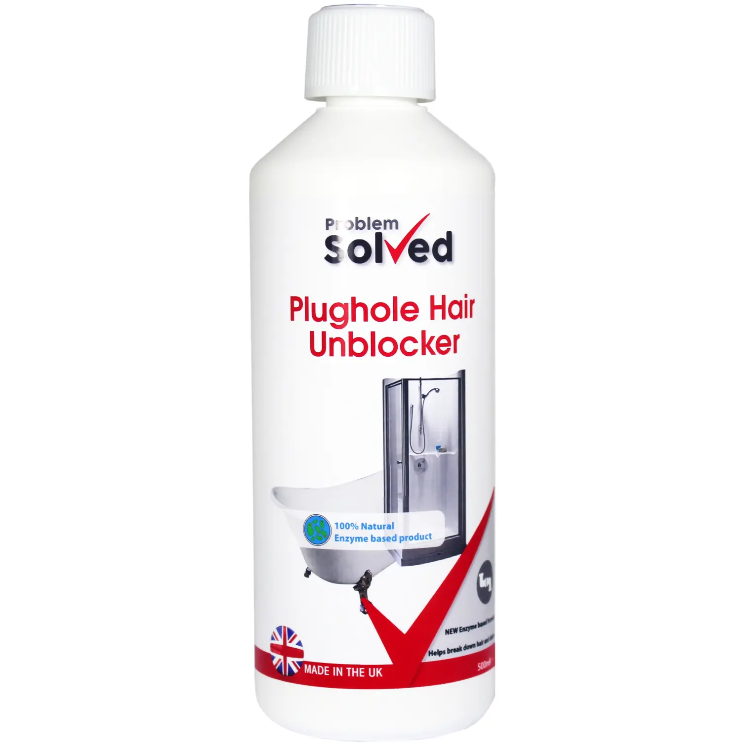 MCK0140 Problem Solved Plughole Unblocker 500ml