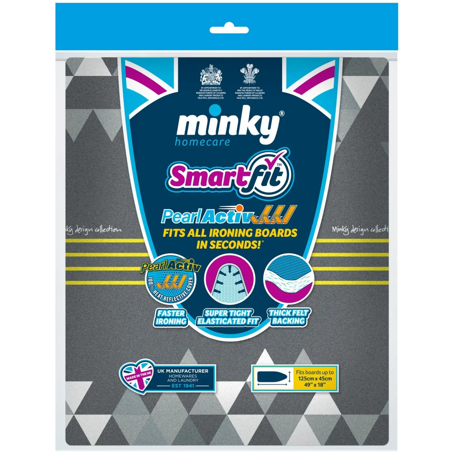 Minky Pearl Active Iron Board Cover 125x45cm