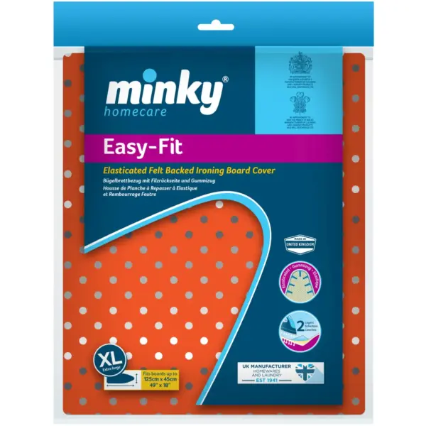 Minky Easy Fit Ironing Cover 122x43cm