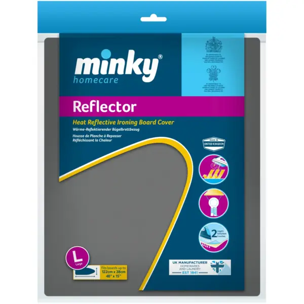 MKY0065 Minky Reflector Ironing Cover 122x38cm