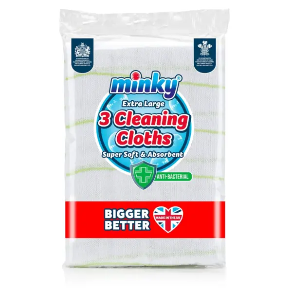 Minky Extra Large Cleaning Cloths 3 Pack