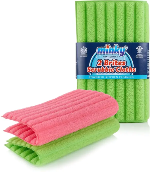 MKY0103 Minky Brites Scrubbie Cloths 2 Pack
