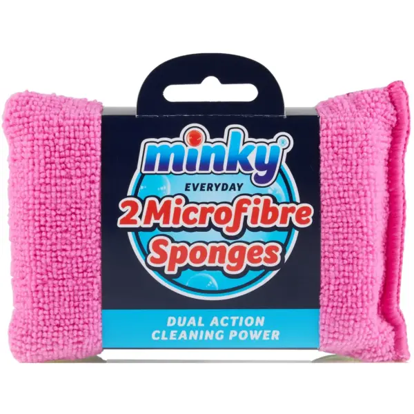 MKY0106 Minky Microfibre Sponges 2 Pack