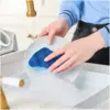 MKY0108_1 Minky Non-Scratch Curve Sponge Scourer 2 Pack