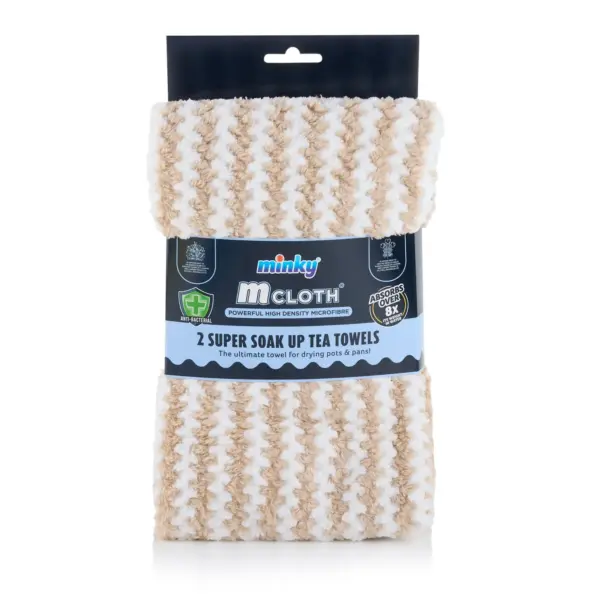 MKY0115 Minky M Cloth Super Soak Up Tea Towels 2 Pack