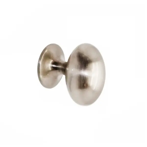 Securit  35mm(1 3/8") Oval Knob Satin Card of 2