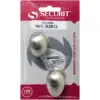 Securit  35mm(1 3/8") Oval Knob Satin Card of 2