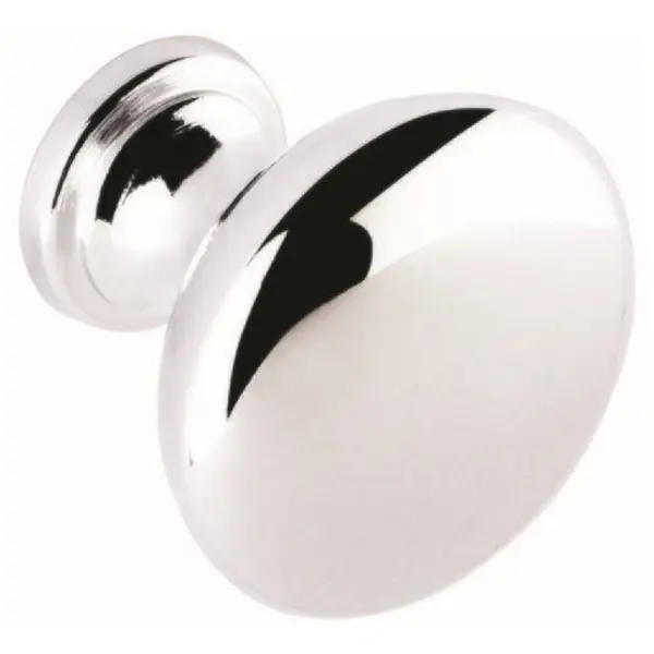 Chrome Round Knobs Card of 2