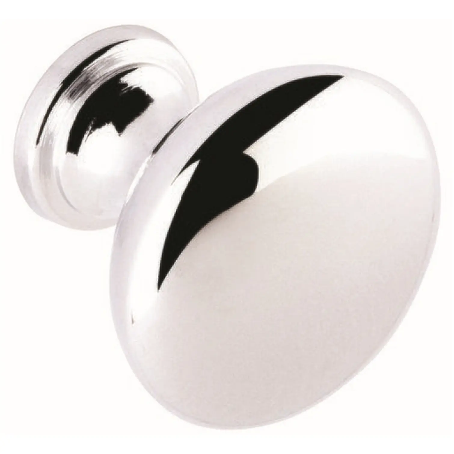 Chrome Round Knobs Card of 2