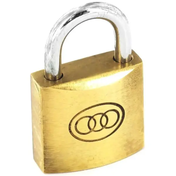 Securit 32mm Tricircle Brass Padlock