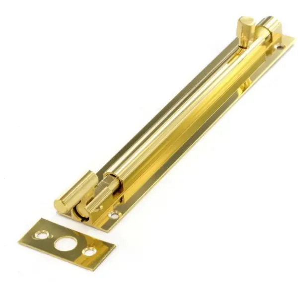 Securit Brass 75mm Necked Slip Bolt