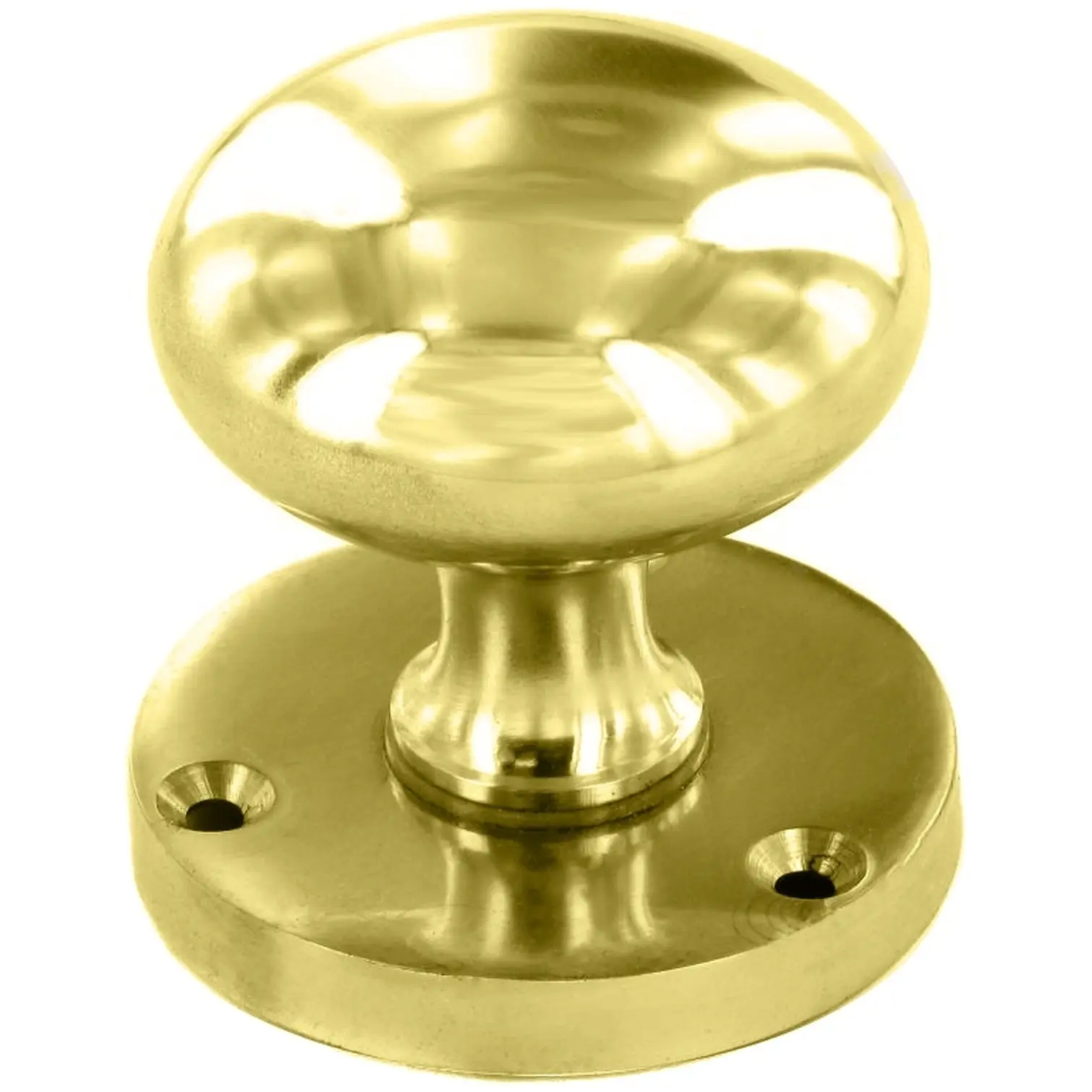 Securit Brass 60mm(2.4") Victorian Mortice Knobs Set