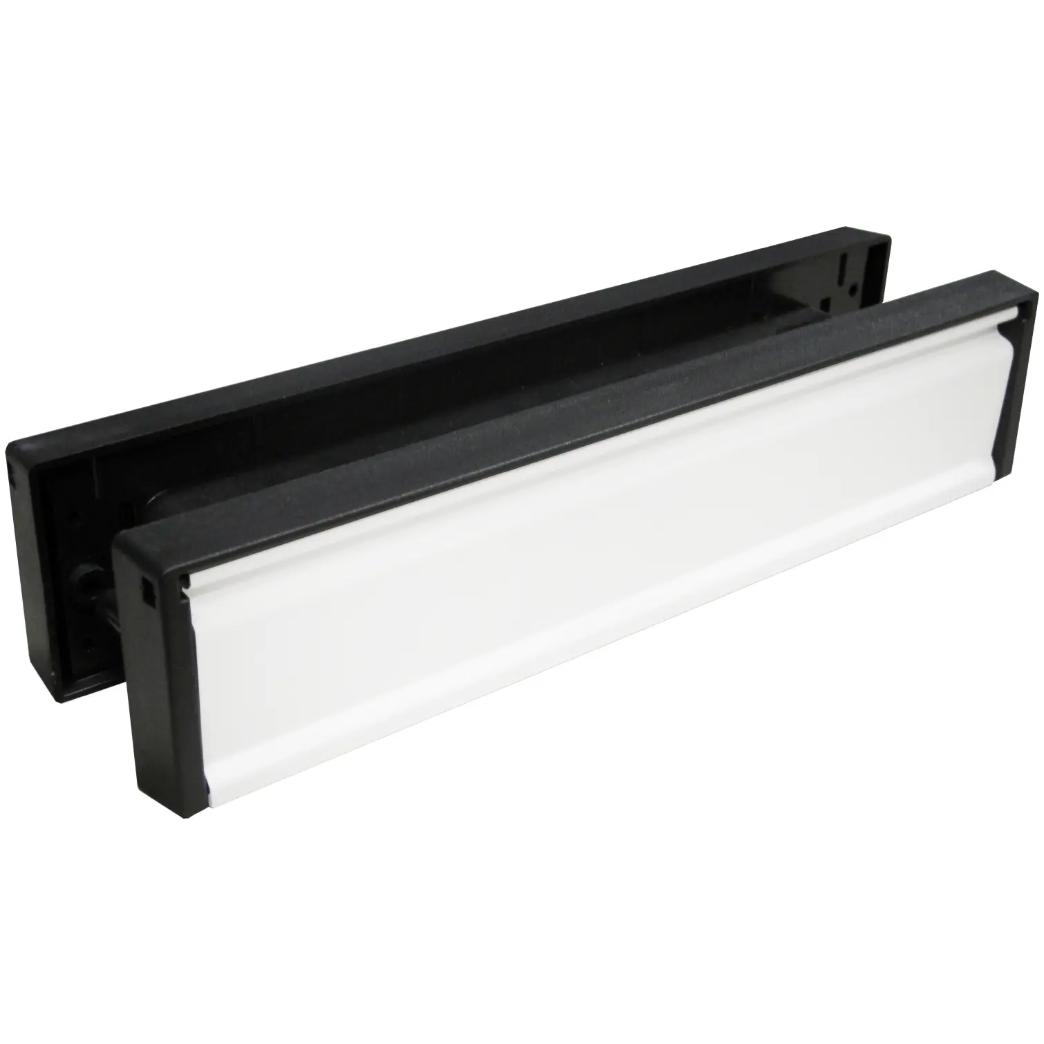 White 12in Telescopic Letterplate