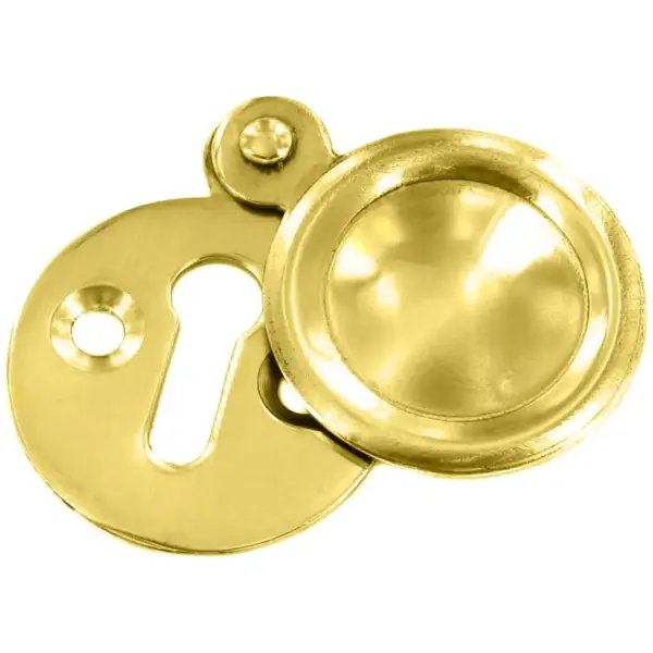 Securit Brass 35mm Victorian Escutcheon With Cover