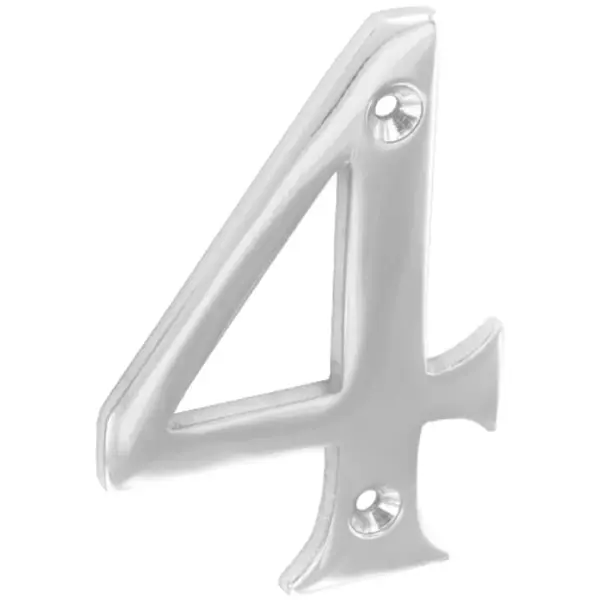 Securit Chrome Numeral 75mm(3inch) No 4