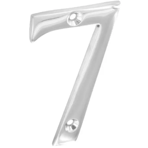 Securit Chrome Numeral 75mm(3") No 7