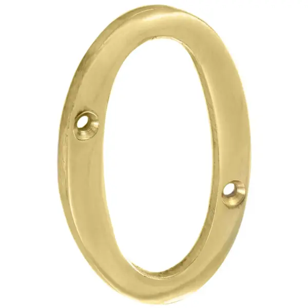 Securit Brass Numeral 75mm(3") No 0
