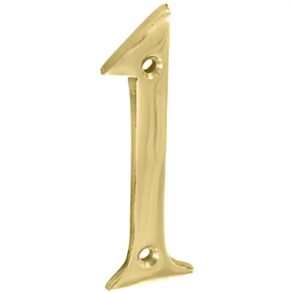 Securit Brass Numeral 75mm(3") No 1