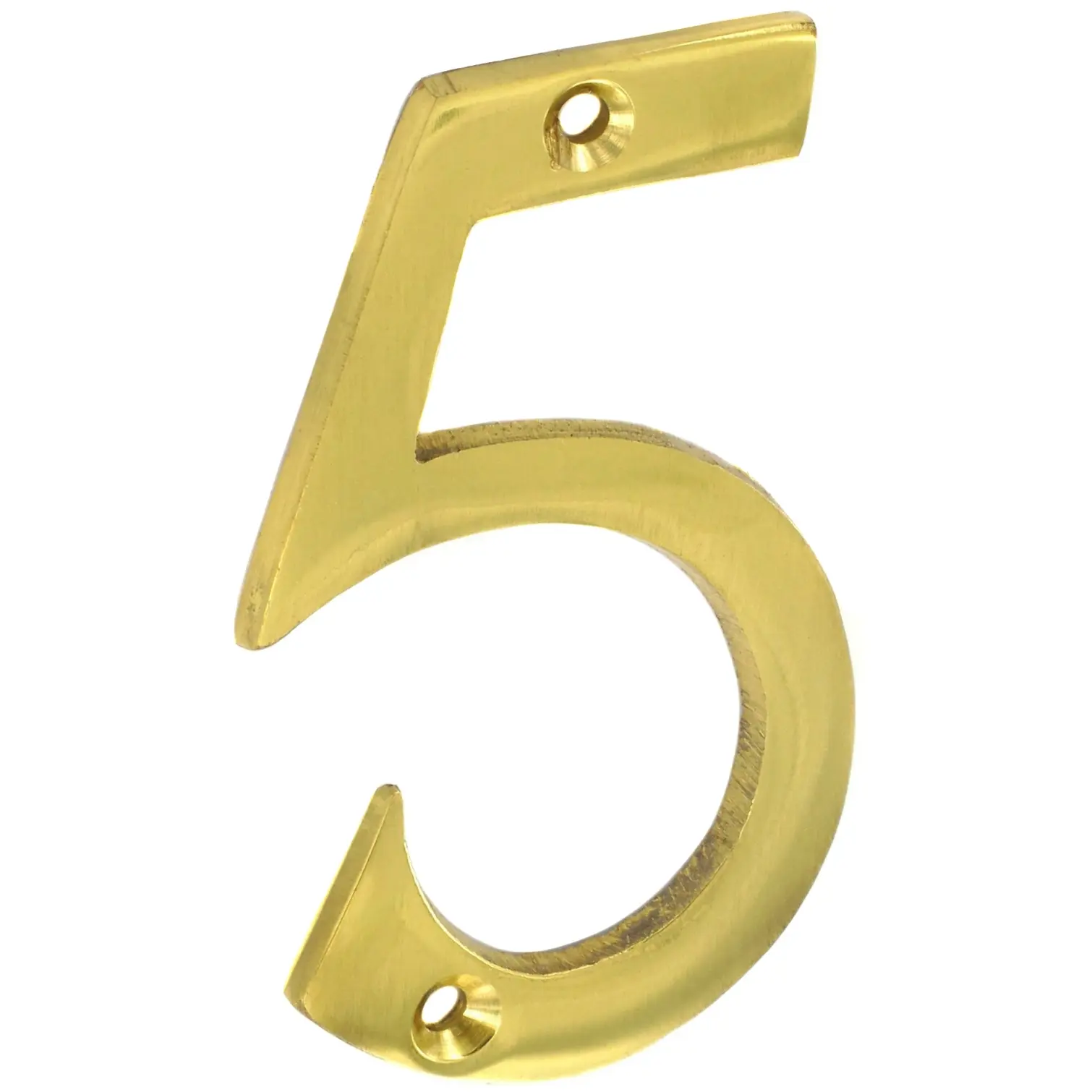 Securit Brass Numeral 75mm(3") No 5