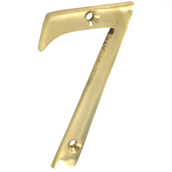 Securit Brass Numeral 75mm(3") No 7