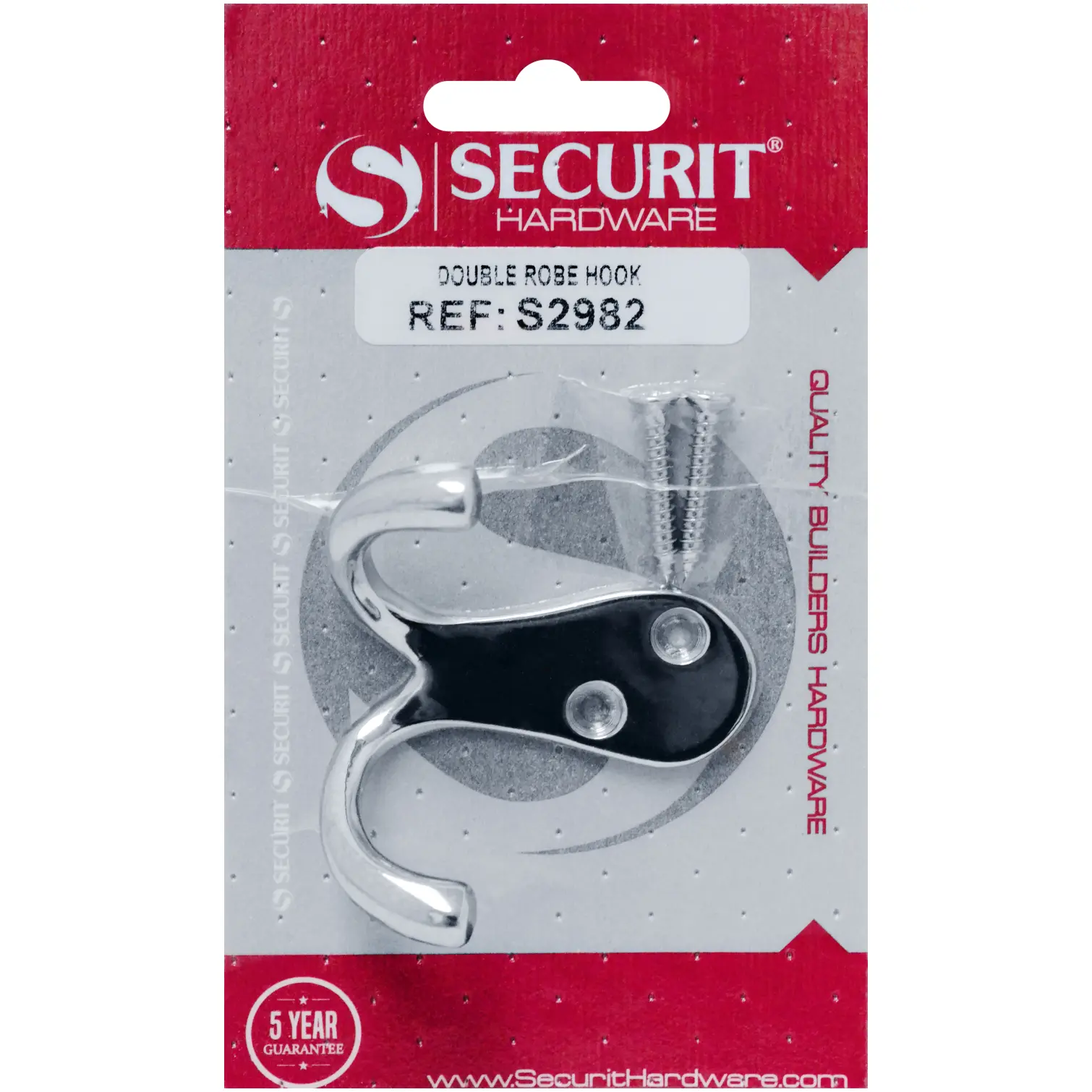 Securit Double Robe Hook