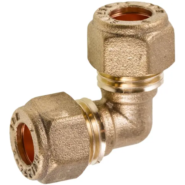 Securplumb 22mm BRASS Elbow (1)
