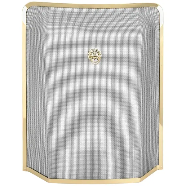 Manor Manor Fire Guard Black & Brass 61 x 53cm