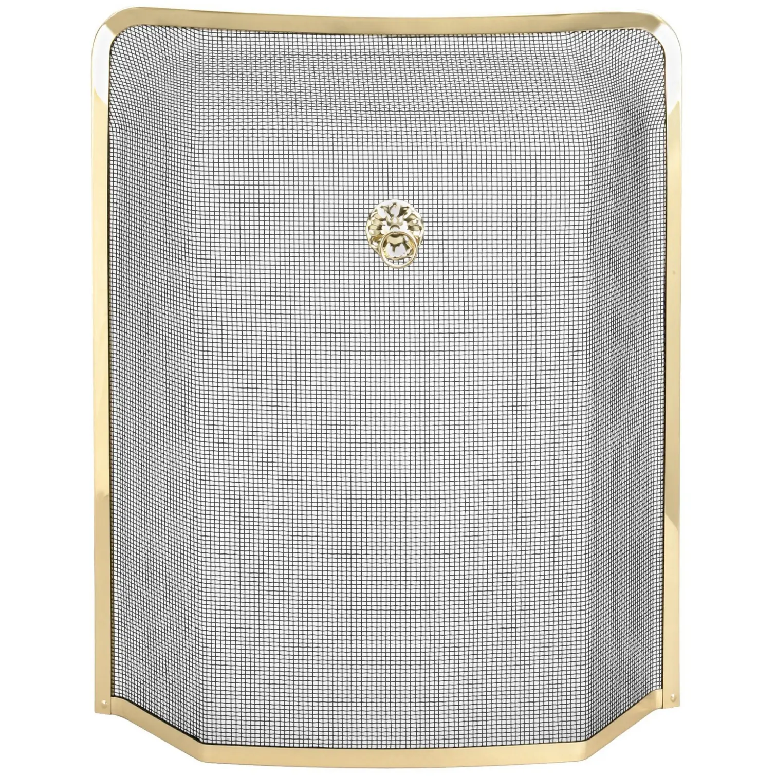 MRE0213 Manor Manor Fire Guard Black & Brass 61 x 53cm
