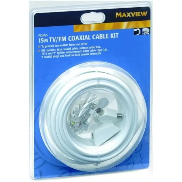 MVL0030 Maxview 15m TV/FM Cable Kit
