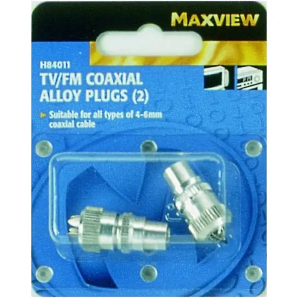MVL0050 Maxview Coaxial Alloy Plugs (2)