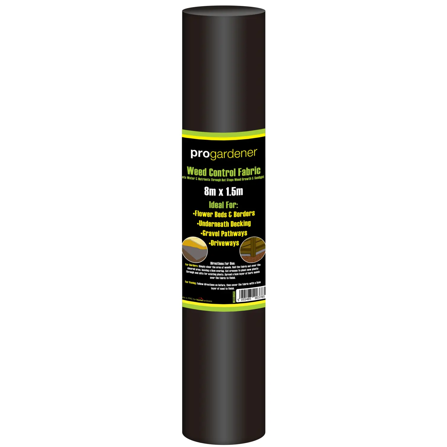 MXX0050 ProGardener Weed Control Fabric 8m x 1.5m