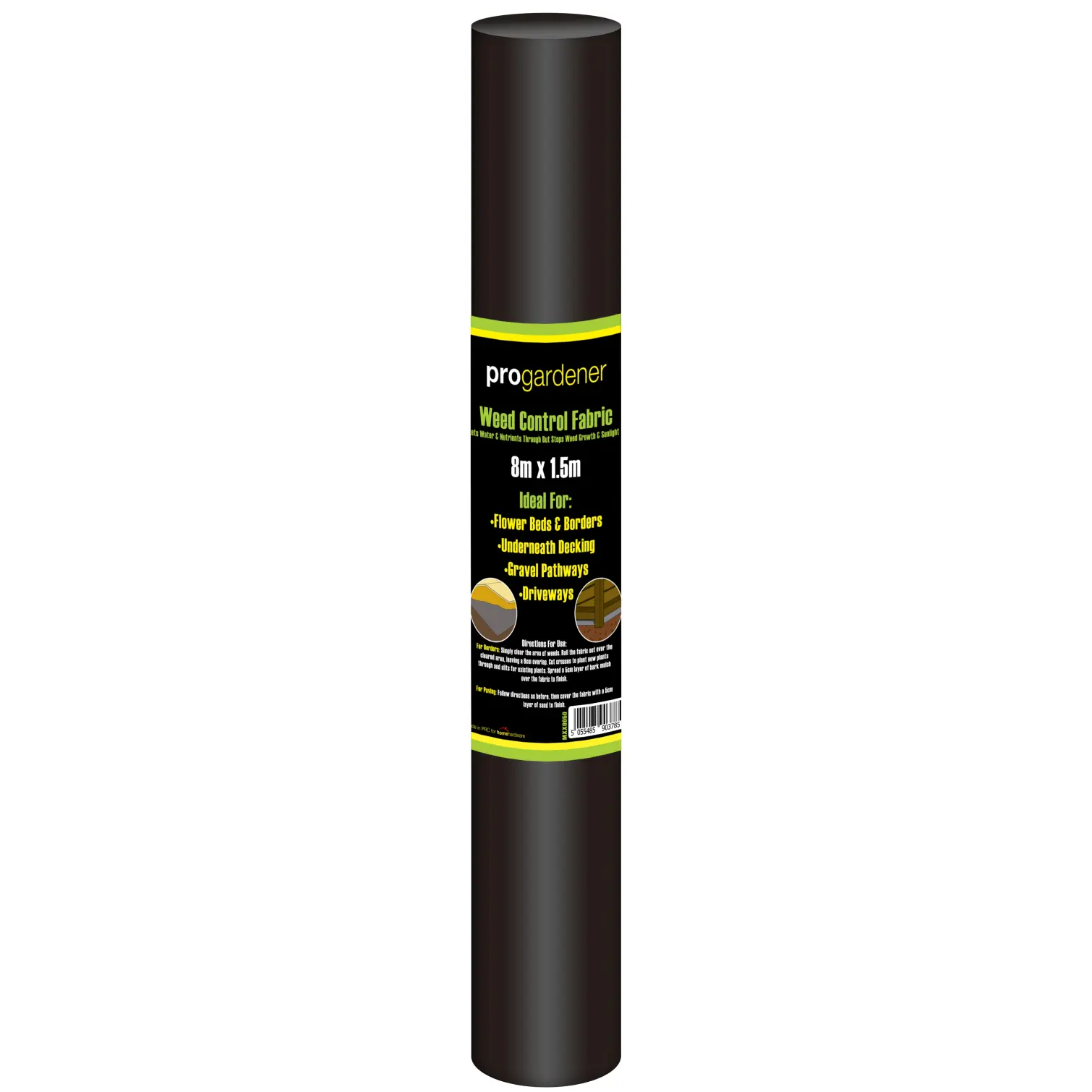 MXX0050_1 ProGardener Weed Control Fabric 8m x 1.5m