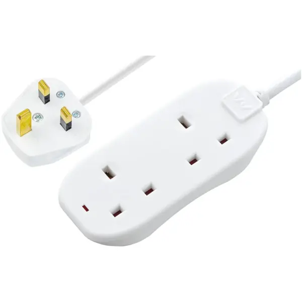 NEX0007 MasterPlug 2G 13A 10m Lead WHITE