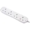 NEX0009_4 Masterplug 4 Gang 13amp 1m Extension Lead