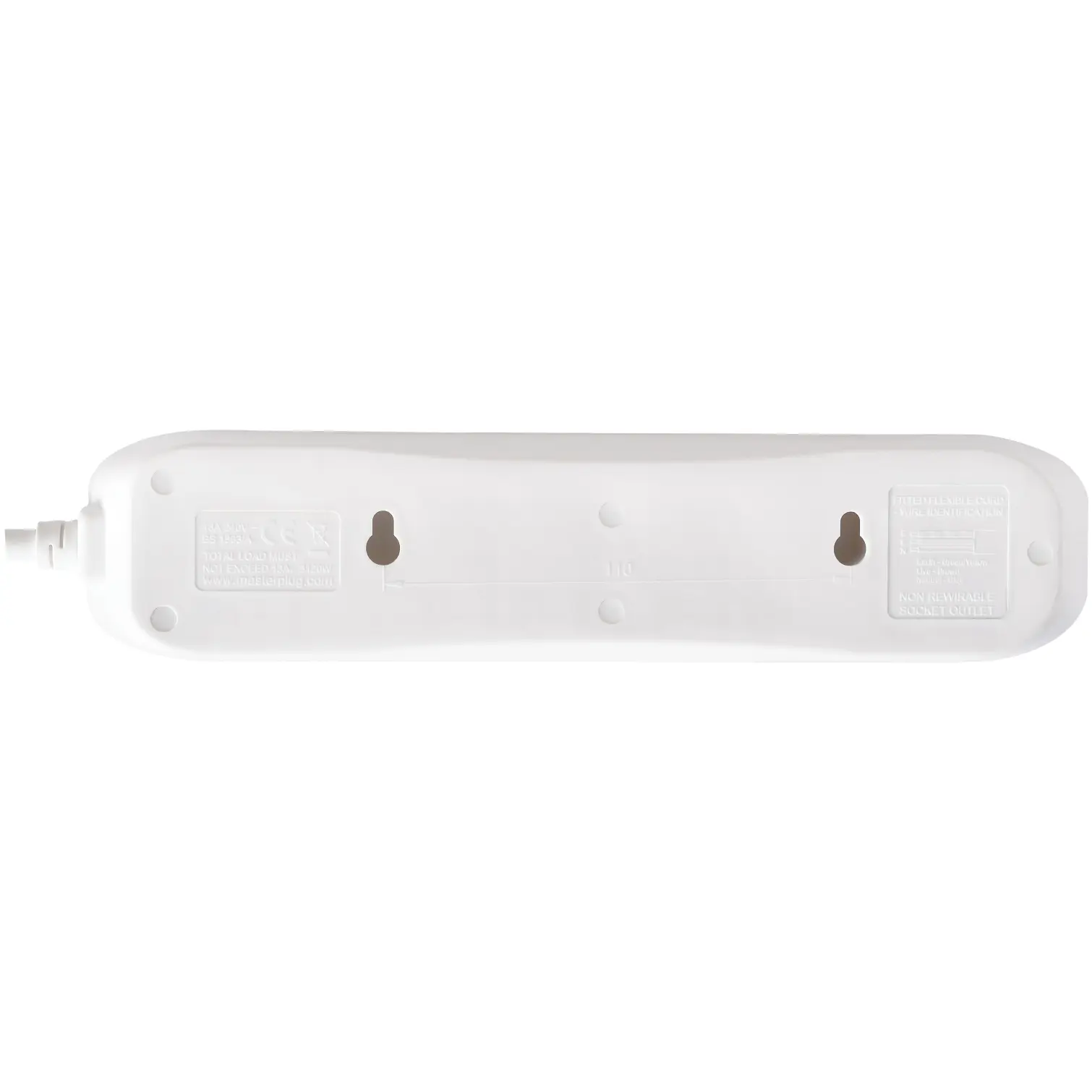 NEX0009_6 Masterplug 4 Gang 13amp 1m Extension Lead