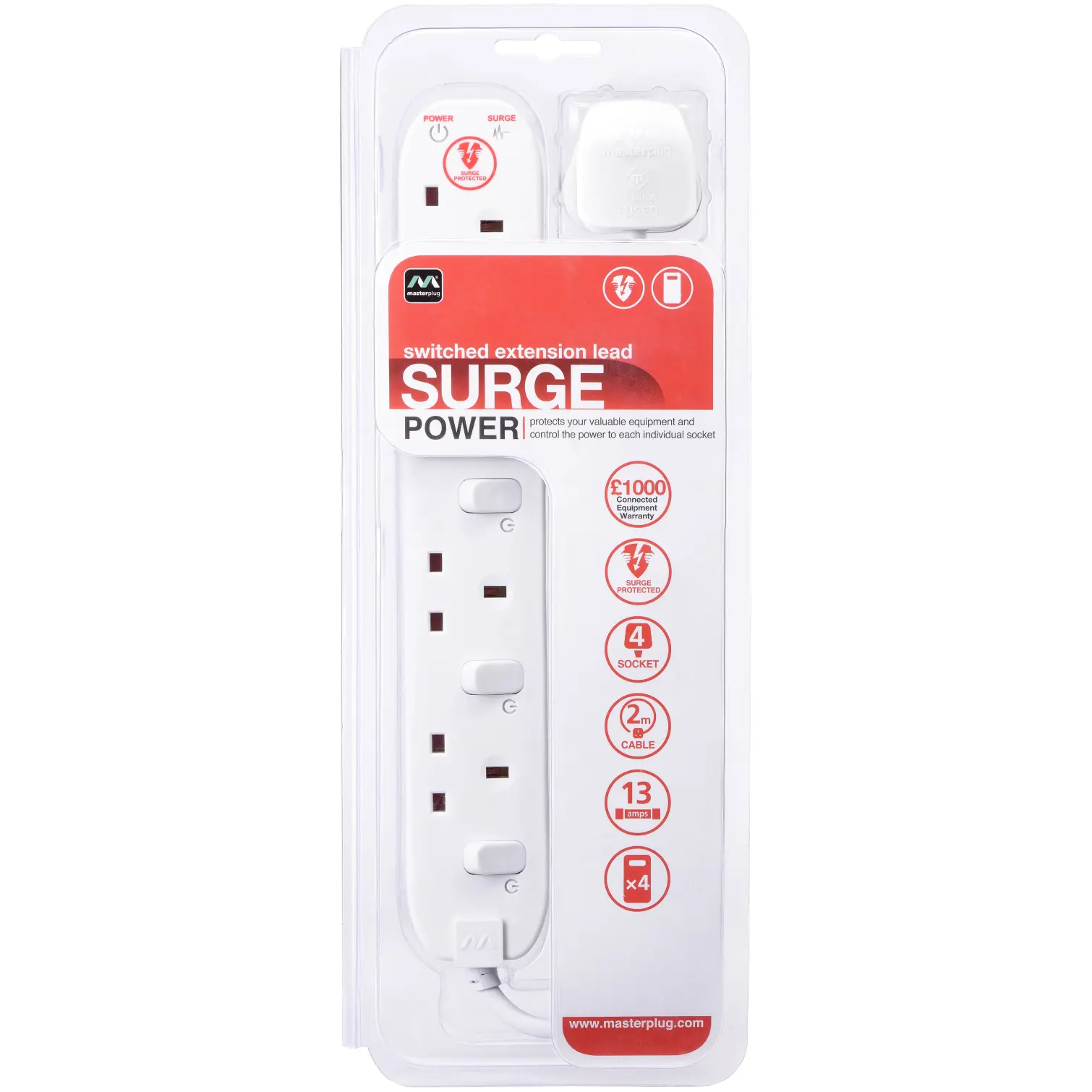4g 13A 2m Surge Ind Switch